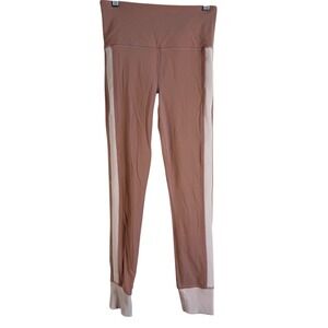 Athleta Elation Rib Trim 7/8‎ Tight Leggings Palermo Pink/Orchid Pink Women's XS